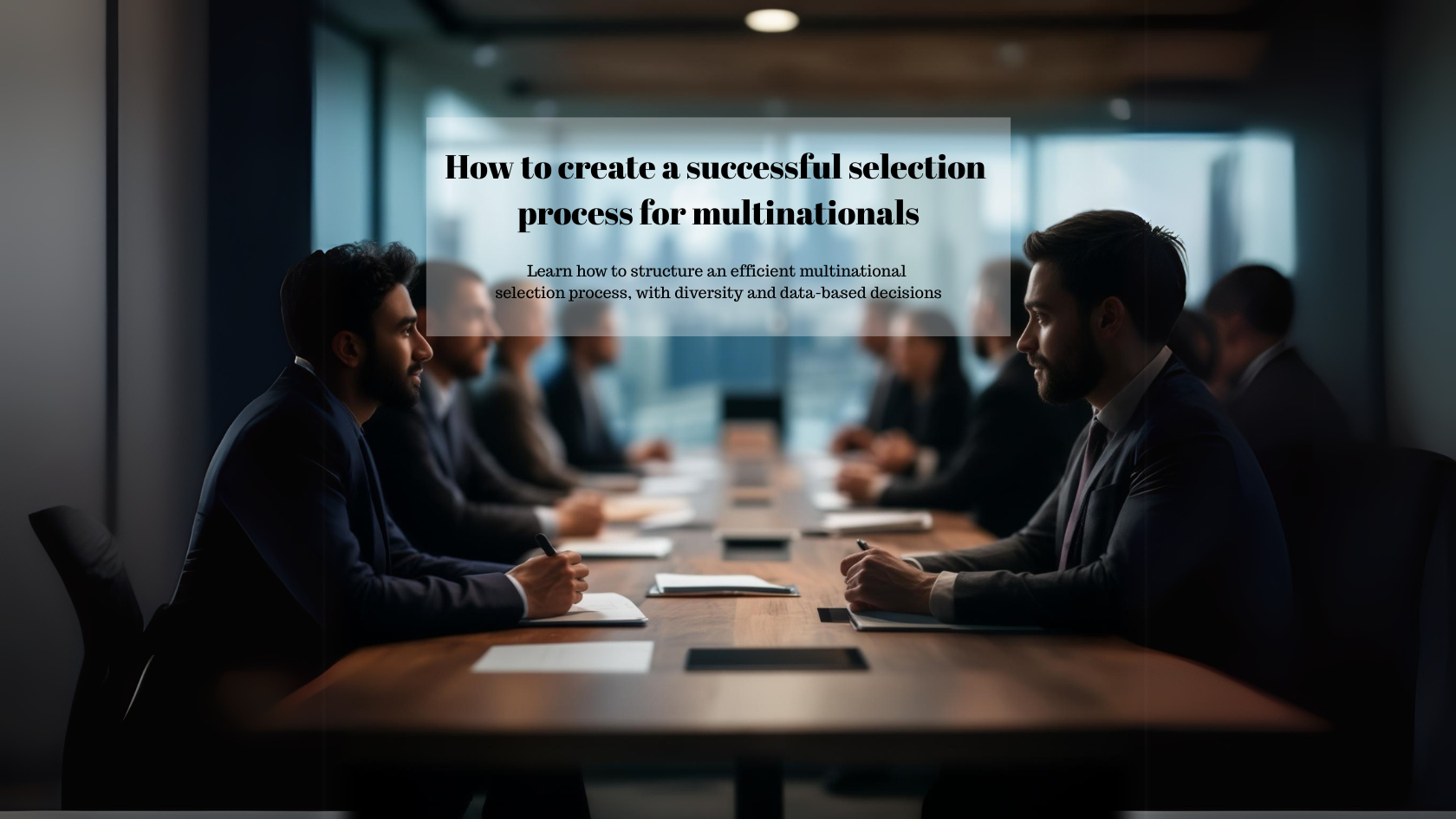 You are currently viewing How to create a successful selection process for multinationals